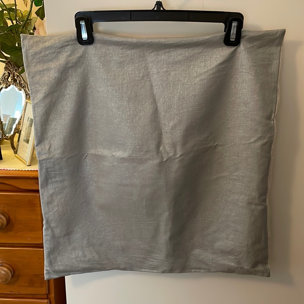 West elm grey/silver pillow cases-set of 2
